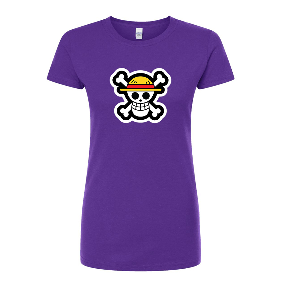 Women’s Straw Hat  Yogurt  Round Neck T-Shirt